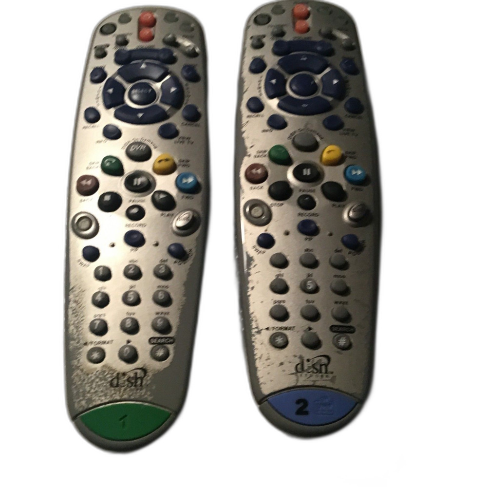Lot of 2 Dish Network 21.1 IR/UHF Pro Universal Satellite Remote Controls